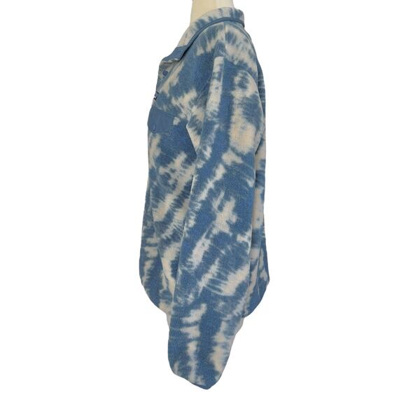 PATAGONIA Synchilla Snap-T Fleece Pullover Mighty Mycelium Wavy Blue Tie Dye M - Picture 10 of 11